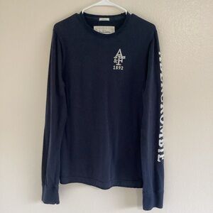 Abercrombie & Fitch Navy Blue Sweater Large A&F 1892